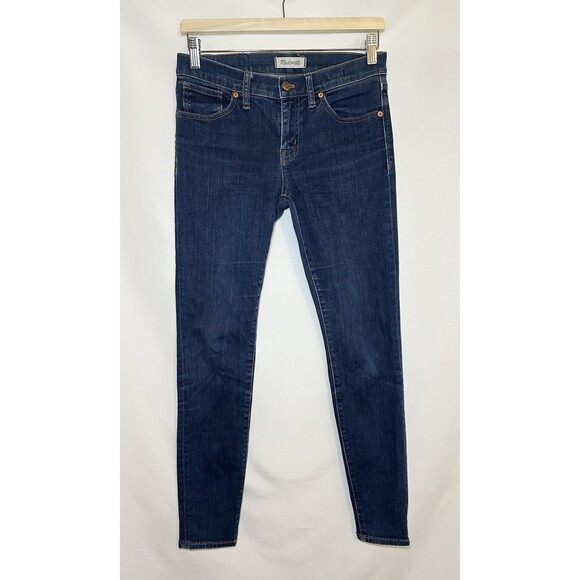 MADEWELL‎ 8" Skinny Jeans Denim Dark Quincy Wash Women's 27 - Picture 1 of 10
